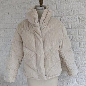 WILFRID ARITZIA CLOUD PUFF JACKET CREAM SZ.S